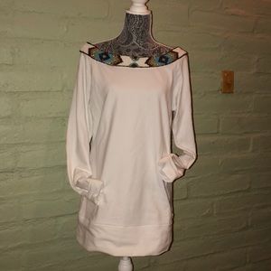Lightweight tunic sweatshirt